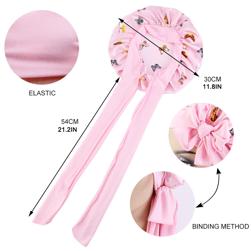 Yeni Çiçek Desenli İpeksi Uyku - Satin Hair Bonnet incelemesi ve fiyatı