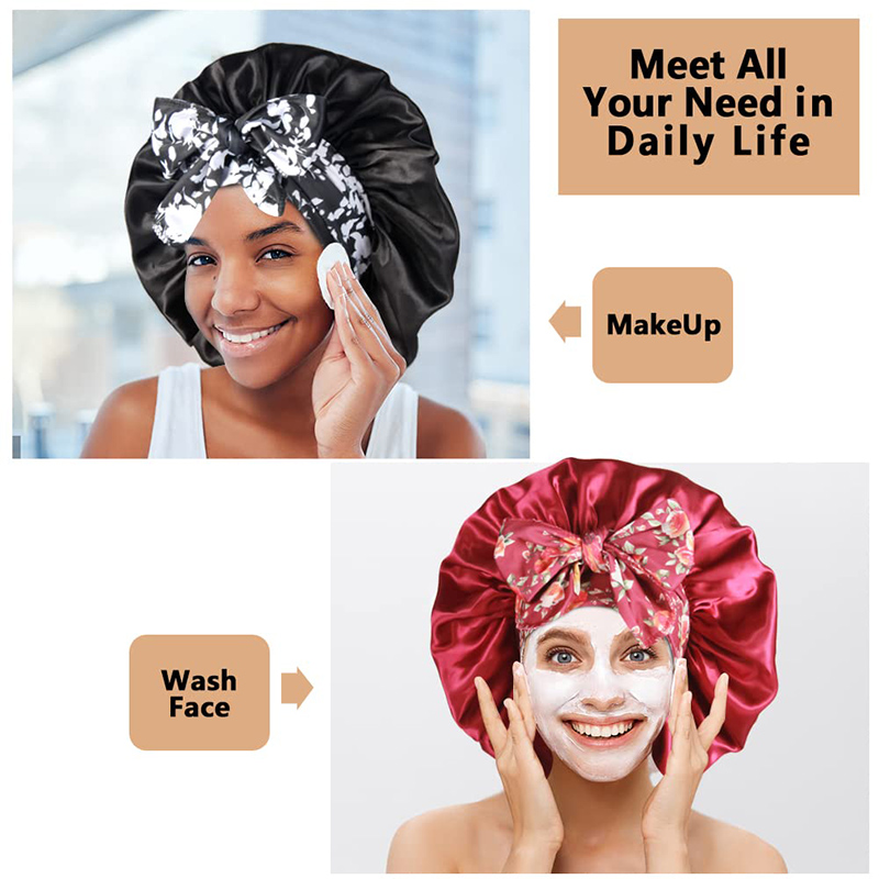 2 adet/grup Boho Baskılı Kafa  - Satin Hair Bonnet incelemesi ve fiyatı
