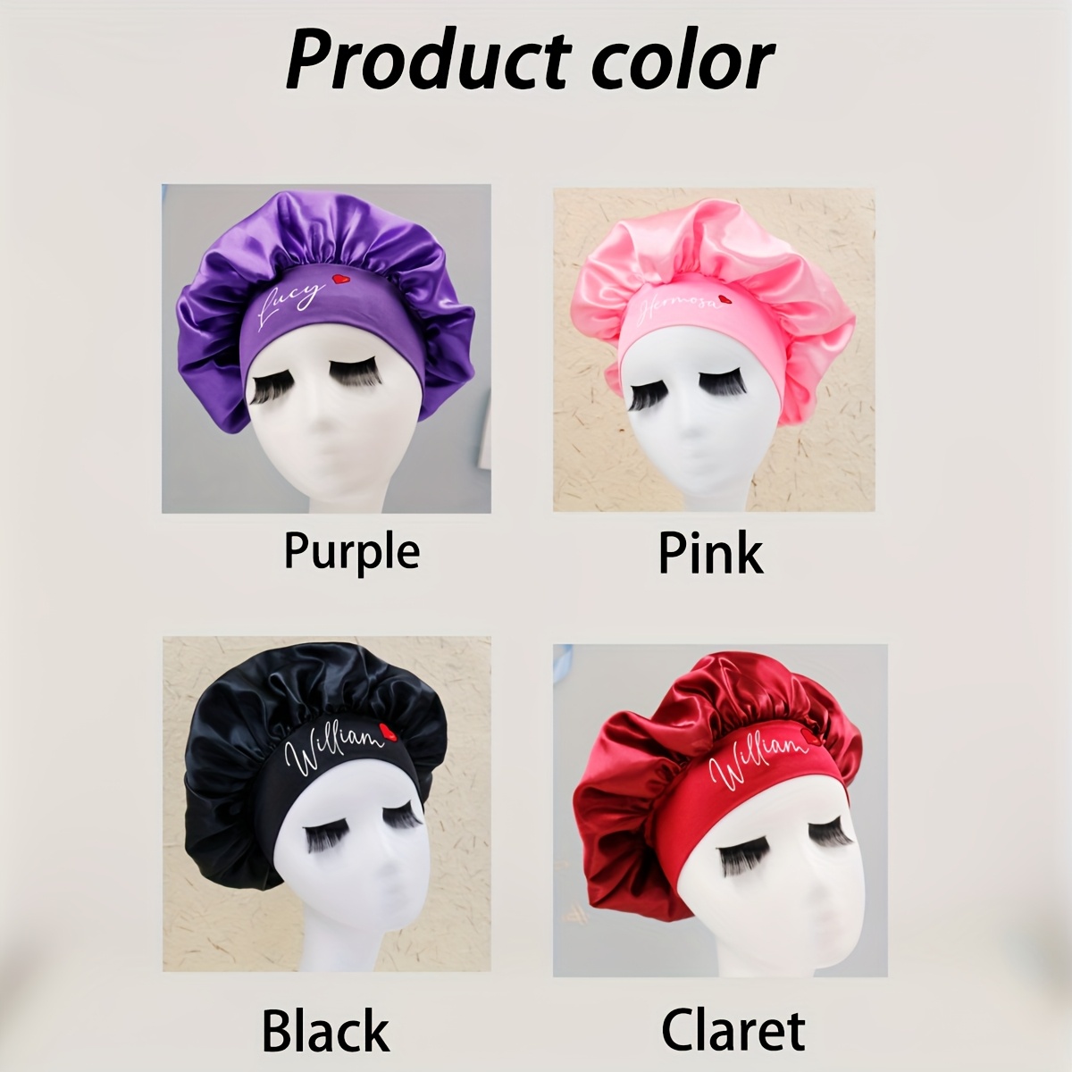 Özel İsimli Saten Saç Bonesi K - Satin Hair Bonnet incelemesi ve fiyatı