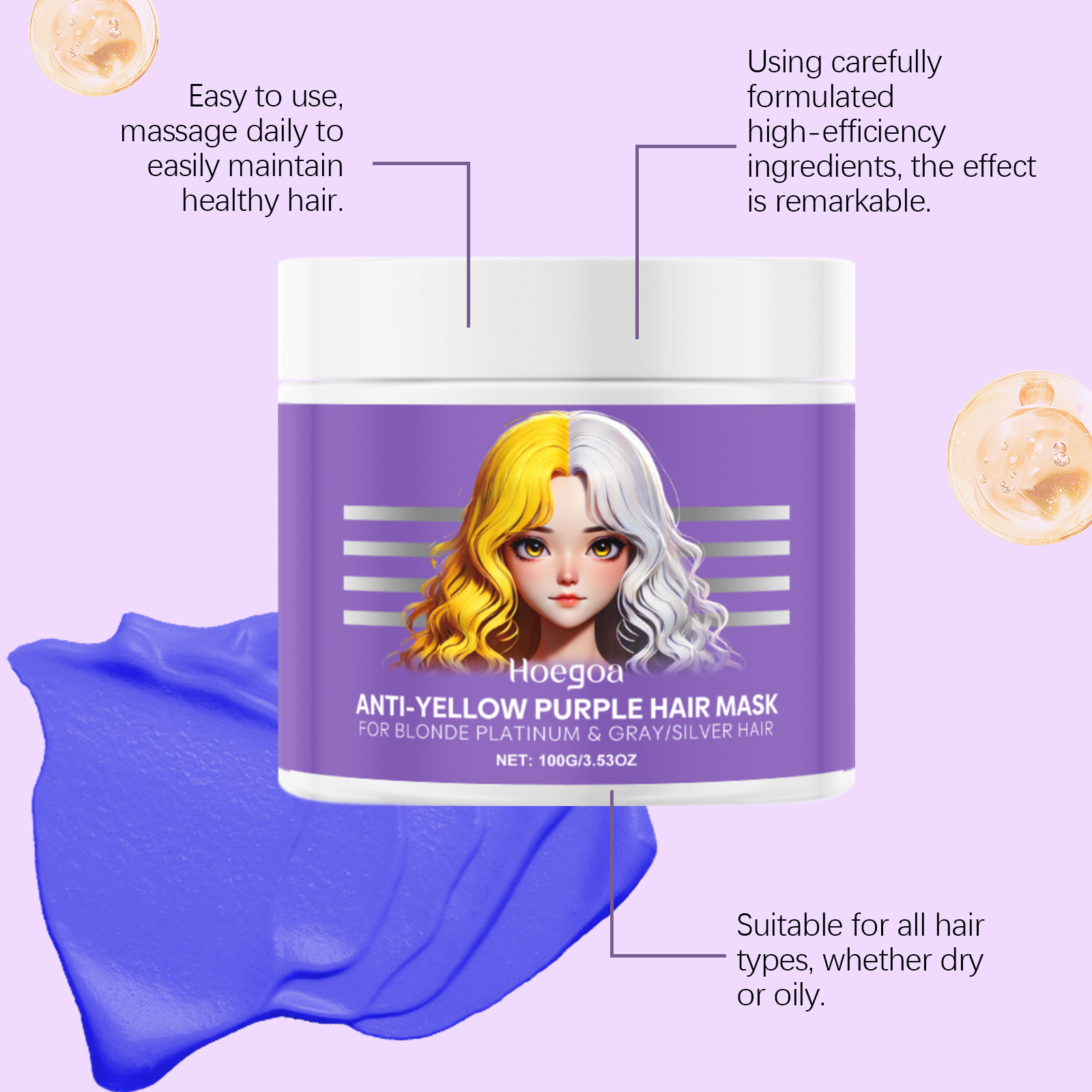 Mor Saç Maskesi Gri Saçları Sa - Deep Conditioner Mask incelemesi ve fiyatı