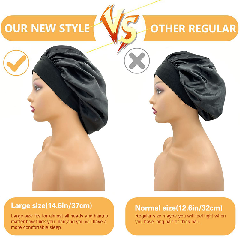 2 adet/grup kadın saten katı b - Satin Hair Bonnet incelemesi ve fiyatı